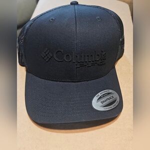 💙💚Columbia PFG Mesh Snap Back Ballcap Black/Hook🩵💙